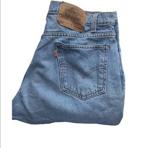 Vintage Orange Tab Levis Shorts